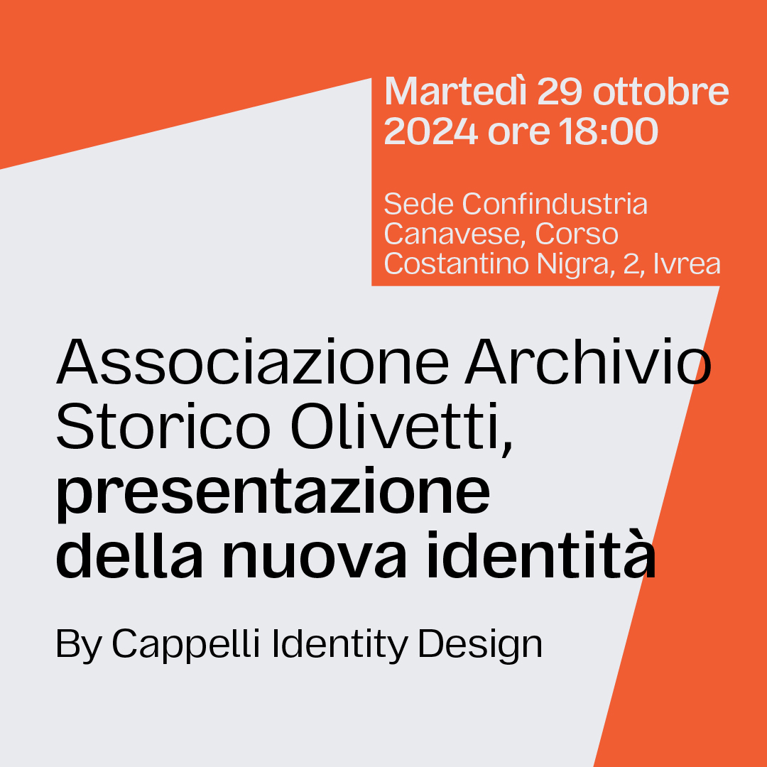 La nuova identità visiva dell’Associazione Archivio Storico Olivetti