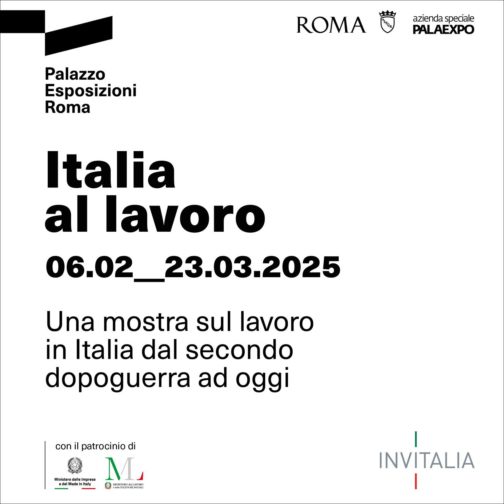 Apre la mostra “Italia al lavoro”
