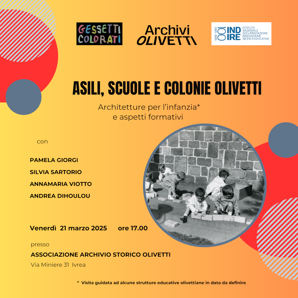Evento formativo “Asili, scuole e colonie Olivetti”