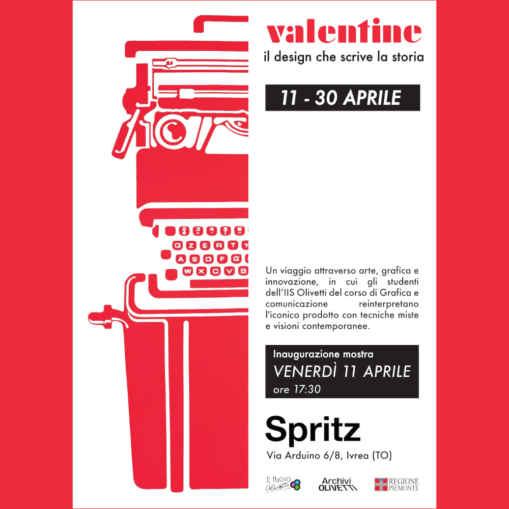 “Valentine: il design che scrive la storia”. La mostra degli studenti dell’IIS Olivetti di Ivrea